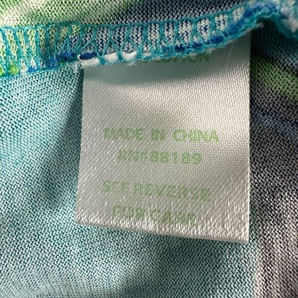 Lilly Pulitzer size XS Blayney Ruffle Dress Ginko Leaf Pattern Silk Blend - Picture 9 of 10